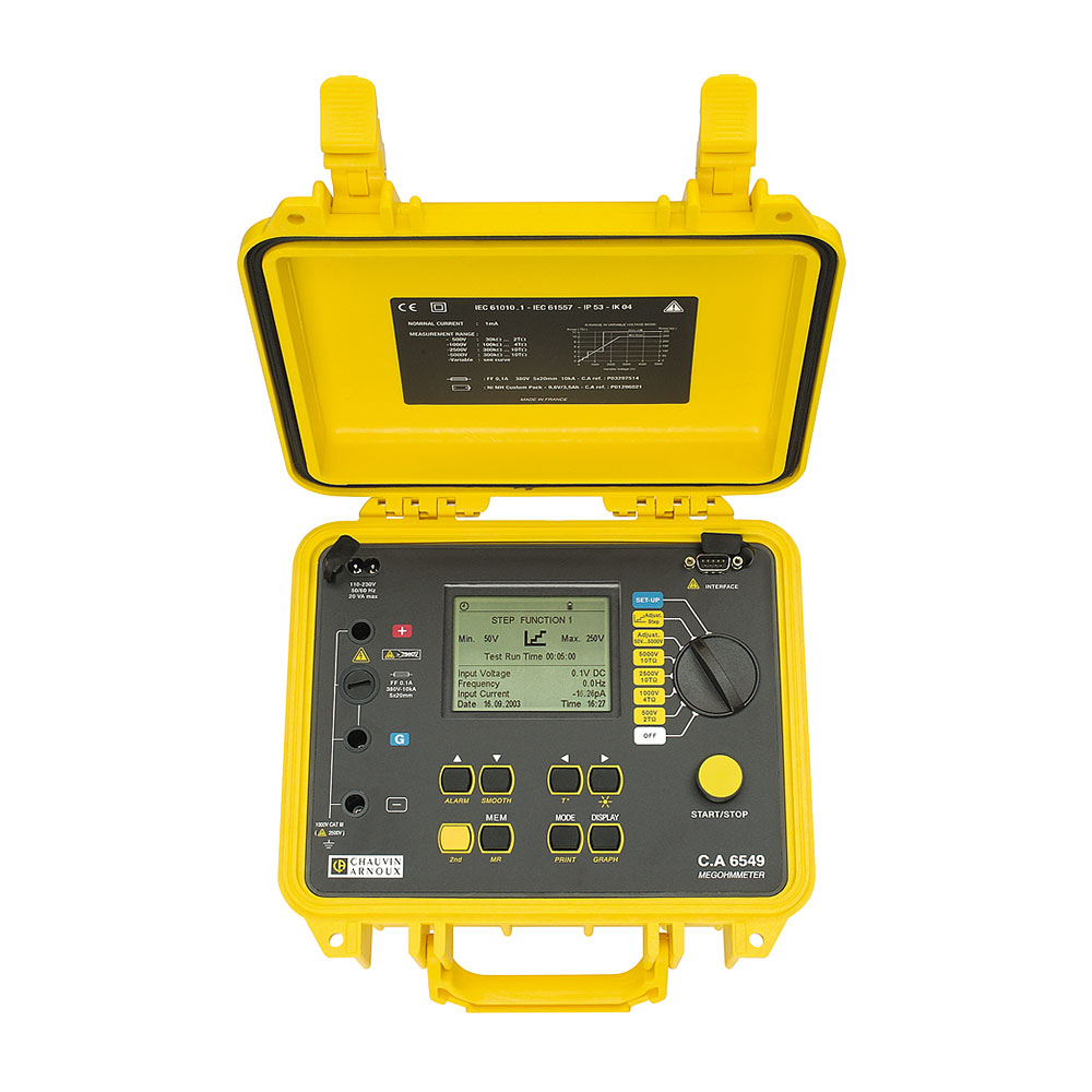 Сhauvin Аrnoux 6549 - мегаомметр цифровой, 5 кВ, 10 ТОм, RS-232